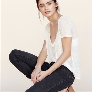 Callahan Sheer Scoop Neck Tee